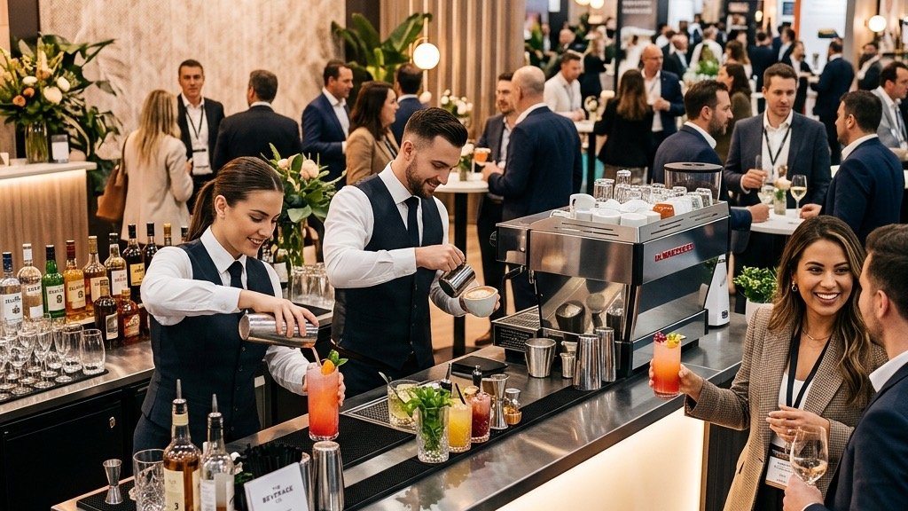 Beverage service for trade shows: how to make your booth an experience