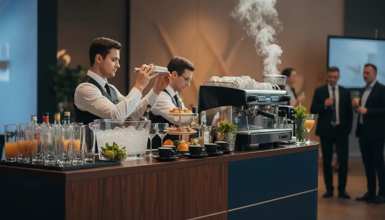 How much does a beverage service for a corporate event cost?