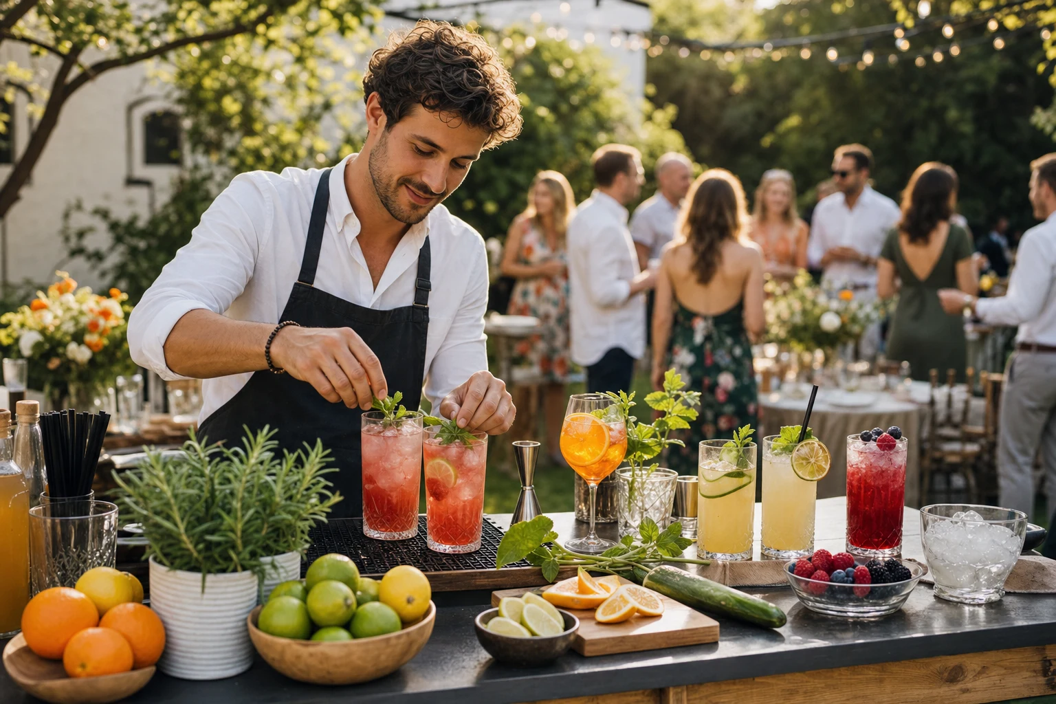 Drink service for your party: bar and service
